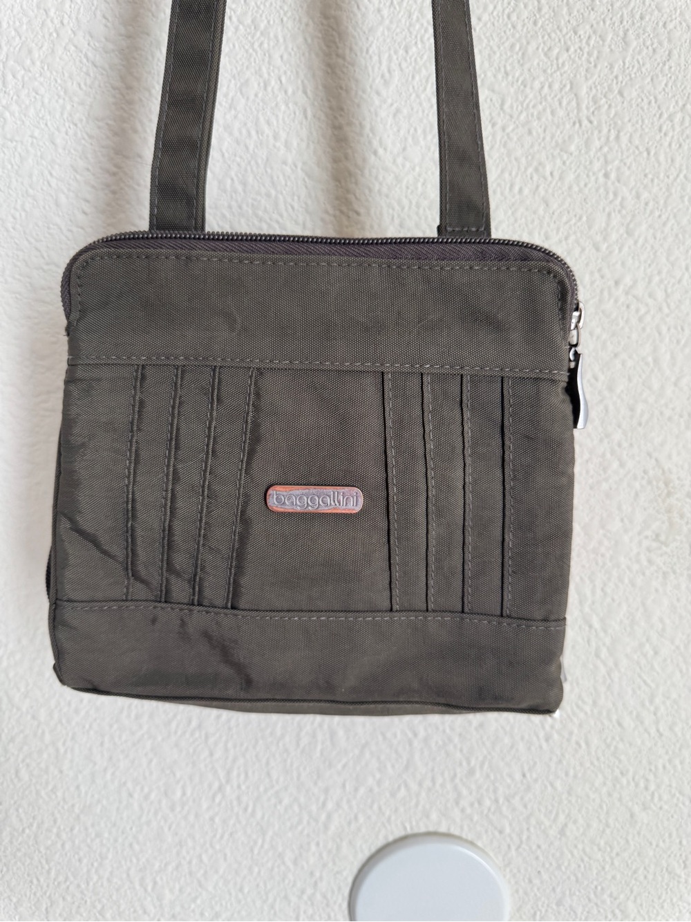 Baggallini Olive Green Compact Crossbody Bag